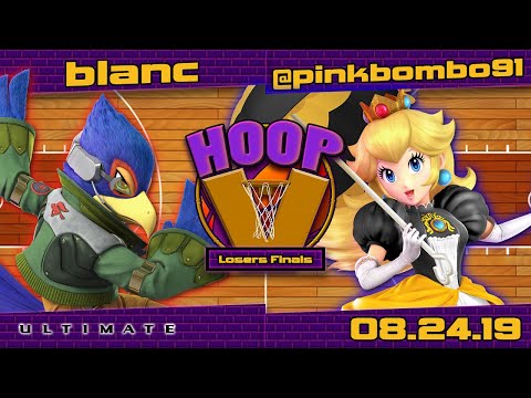 @pinkbombo91 (Peach, Palutena) vs. blanc (Falco) - Losers Finals - Hoop V