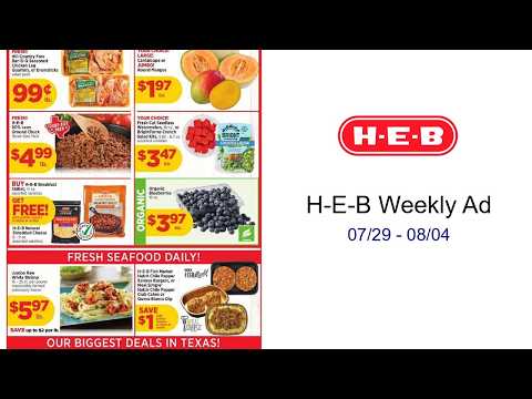 H E B Weekly Ad 07 29 08 04