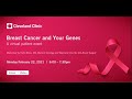 Breast Cancer and Your Genes: Virtual Patient Event
