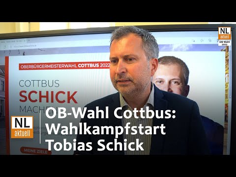 OB-Wahl Cottbus 2022 | Wahlkampfstart von Tobias Schick (SPD), zentrale Themen und Kampagne