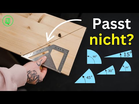 So einfach sägst du PERFEKTE WINKEL an jedes Brett 👉 OHNE MESSEN und RECHNEN! 🤩 | Jonas Winkler