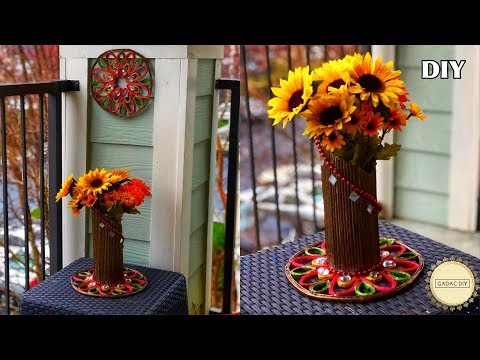 Newspaper / Magazine Flower Vase | Unique and Easy |Best paper crafts |flower vase making with paper Video