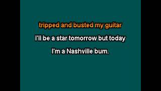 Waylon Jennings   Nashville Bum clay wood karaoke