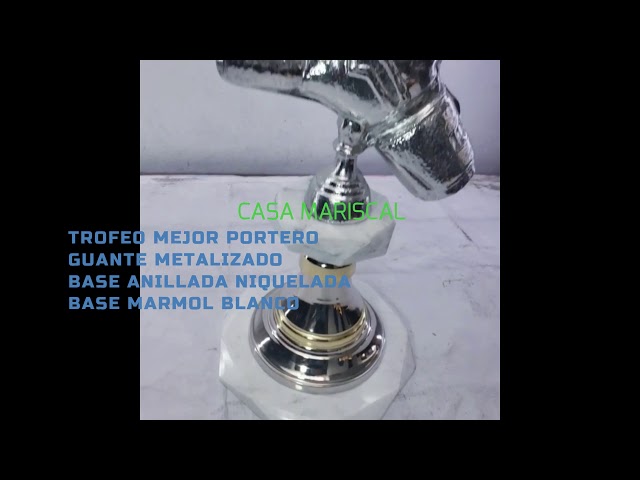 Vídeo relacionado con tecnocoppe Copa Trofeo Deportivo 26 cm Plata con Base Mármol Negro - Taza 140 mm - Personalizable con Placa