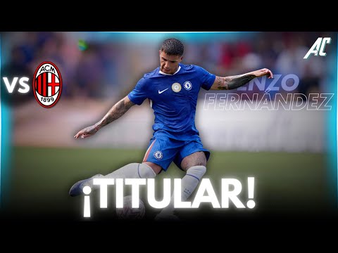 ENZO FERNÁNDEZ presente en la GOLEADA del CHELSEA al AC MILAN hoy | Argentina Comps®