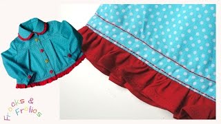 How to sew a Ruffle Hem -  Megan's Rockabilly blouse