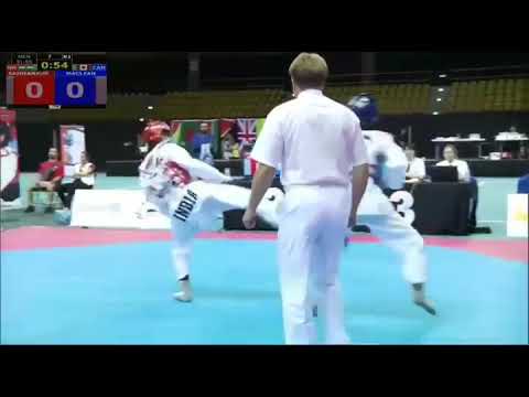 ##My champion bro Ankur Singh Saini ( red chest guard)##HM taekwondo champions ##