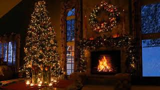 Nat King Cole,Frank Sinatra,Dean Martin,Elvis Presley,Bing Crosbey,Classics Christmas with Fireplace