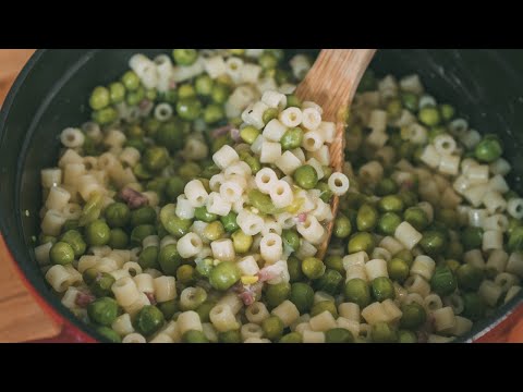 PASTA E PISELLI: Ricetta pugliese facile e gustosa