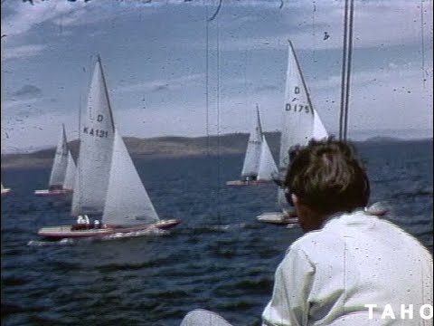 Cover image for Film - Dragon World - comprehensive coverage of the World Dragon Championships which were held in Hobart during January 1971. Debutante sailed by Peter Sunderlin from Sweden won the series.