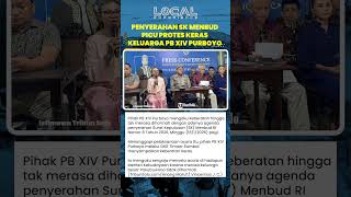 Merasa Tak Dihormati, Keluarga PB XIV Purboyo Sela Acara Menbud