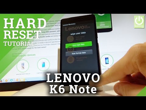 How to Hard Reset in LENOVO K6 Note - Unlock Screen / Delete Data