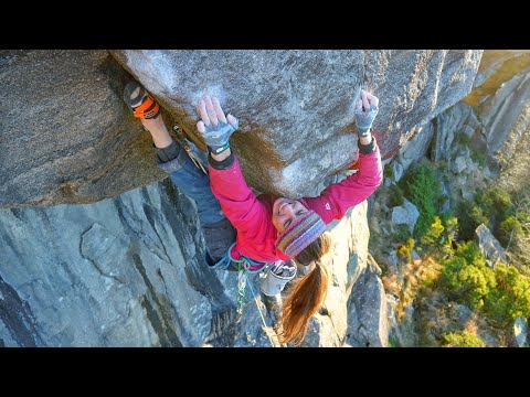 Mari Salvesen Climbs 8b Trad, First Ascent