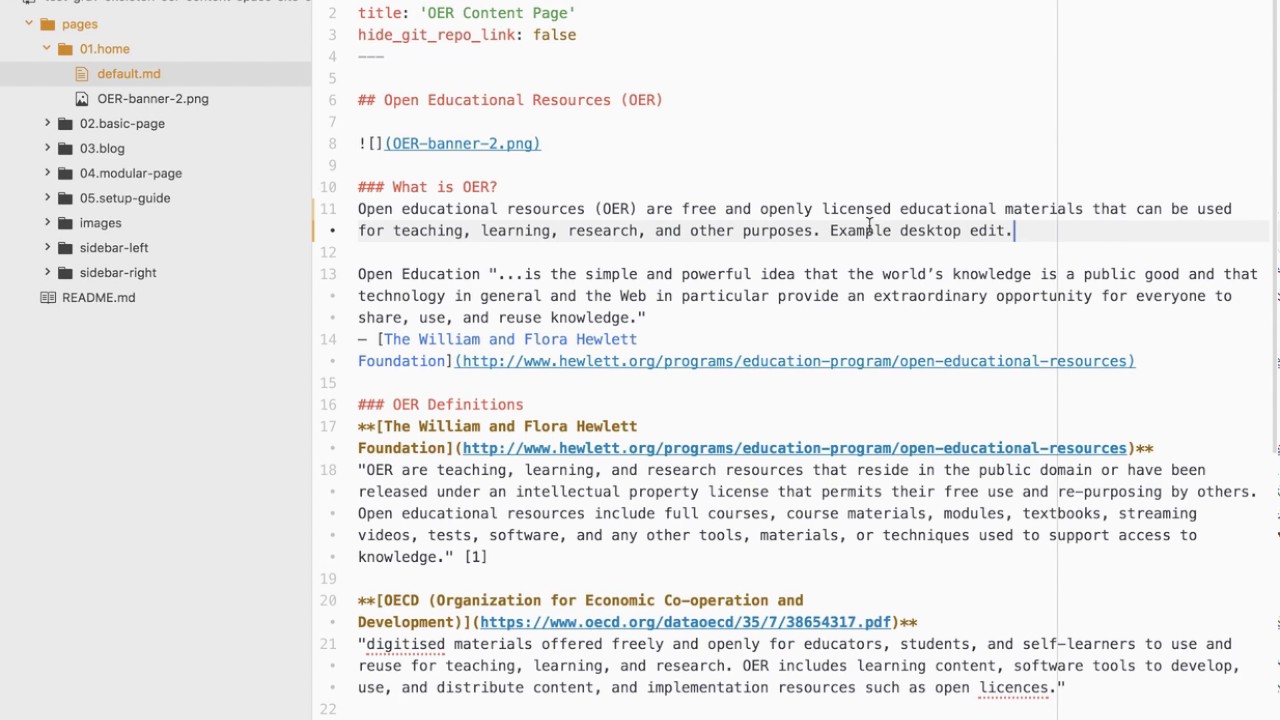 Grav + Canvas LMS: Editing Markdown Content On Your Desktop (using Git Sync)