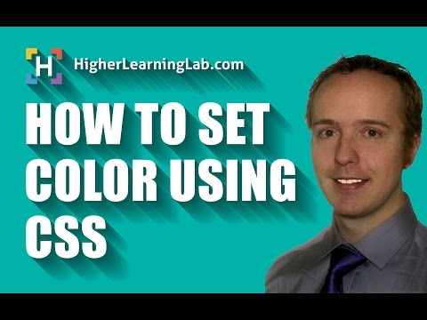 CSS Colors Defined By Name, RGB code or HEX code