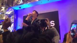 Robin Thicke &#39;Blurred Lines&#39; Performance At Express Opening in New York City