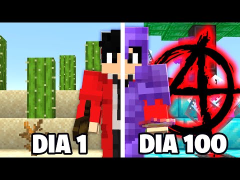EU PASSEI 100 DIAS ESCONDIDO EM UM SERVIDOR ANARQUICO NO MINECRAFT - O FILME
