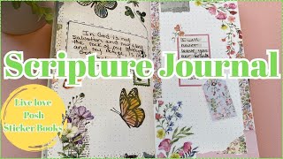 SCRIPTURE JOURNAL | SCRIPTURE JOURNAL IDEAS | USING LIVE LOVE POSH FLORALIA FAITH & BLOOMING FAITH