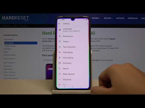 How to Enter Text Correction Options on ZTE Axon 11 5G - Word Correction Methods