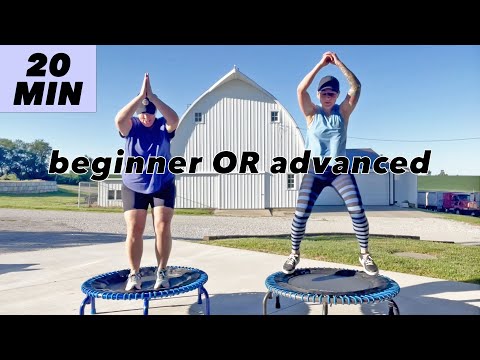 20-minütiges Rebounder-Workout mit Modifikationen, anfängerfreundlich