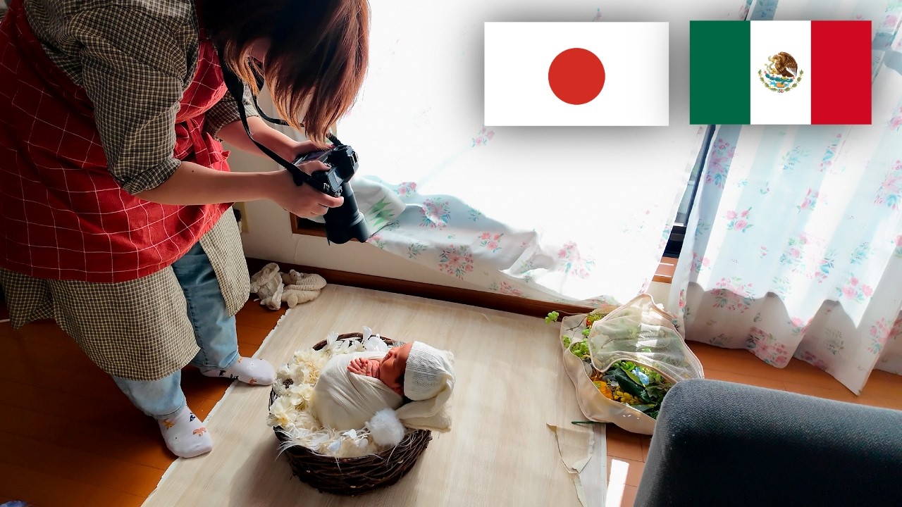 Sesión de fotos "recién nacido" de mi hijo 🇯🇵🇲🇽