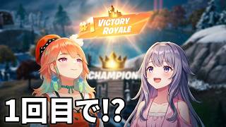 【2画面同時比較】初フォートナイトでいきなり初ビクトリーロイヤル!?【ホロライブEN 切り抜き】[26/08/17]【ROKUWAWA/キアラ・ビジュー/日英字幕】