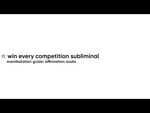 ☆ win every competition subliminal: manifestation audio guide