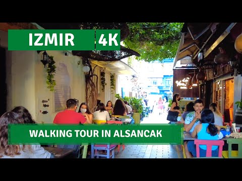 #izmir #turkeyvlog #Walkingtour IZMIR Turkey | Walking Tour In Alsancak | 2 August 2021 | 4k UHD 60 fps