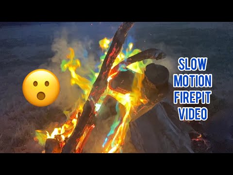 🔥Slow Motion Rainbow Fire Video🔥