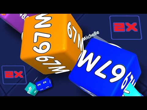 Cube 2048.io Game  🎲 A NEW GAME 🎲 CUBES SNAKE 2048.io Gameplay