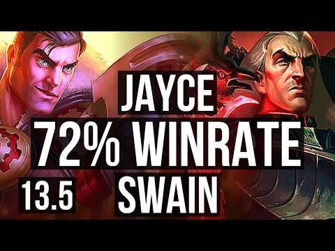 JAYCE vs SWAIN (TOP) | 72% winrate, 7 solo kills | KR Diamond | 13.5
