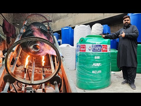 Primitive Technology of Making Plastic Water Tank |Water Tank Full Production Process Inside factory