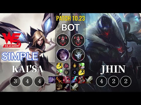 WEA Simple Kai'Sa vs Jhin Bot - KR Patch 10.23