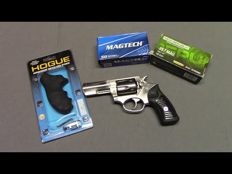 Ruger SP 101. With New Hogue grip.