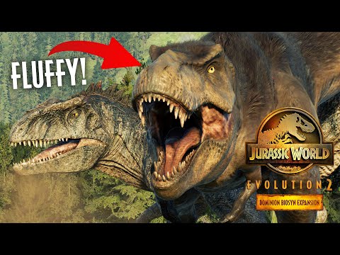 FLUFFY T. REX! NEW DOMINION SKINS & VARIANTS | Jurassic World Evolution 2 Dominion Biosyn Expansion