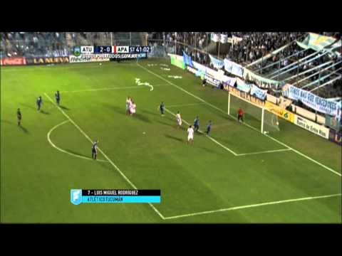 Gol de Rodríguez. Atlético Tucumán 2 - Atlético Paraná 0. Fecha 26. B Nacional 2015. FPT