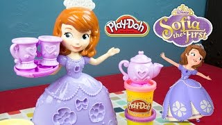 NEW Sofia the First Play-Doh Tea Party Set - Disney Princess Toys - Kinder Playtime
