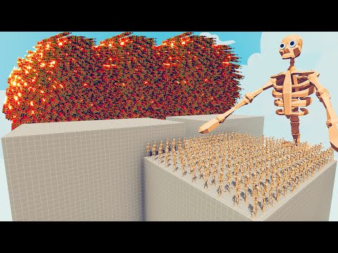 200x SKELETON + 1x GIANT vs EVERY GOD - Totally Accurate Battle Simulator TABS