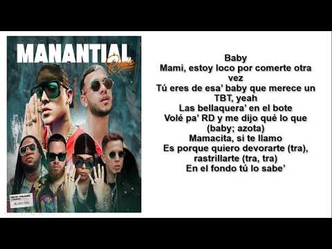 Kevin Roldan, De La Ghetto, Mackie - Manantial (Remix) ft. Lyanno, Miky Woodz, KEVVO (Letra)
