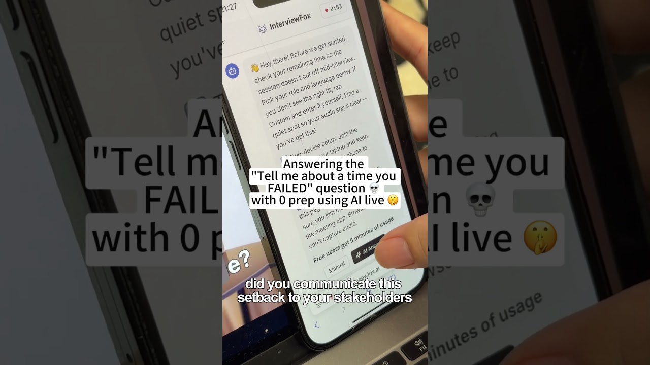 He passed the interview with 0 prep using AI (Live Demo) 💀 🦊