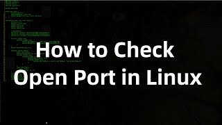How to Check Open Port of Linux