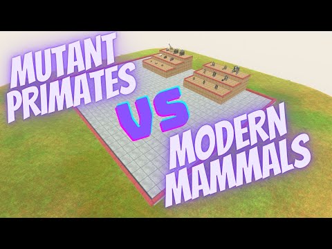 ⚡ Mutant Primates vs Modern Mammals with HP Bar - 🦖 Animal Revolt Battle Simulator 🦕
