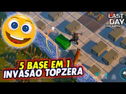 5 BASE EM 1 INVASÃO TOPZERA - Last Day On Earth