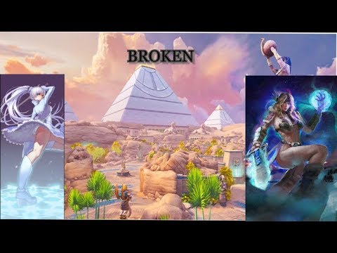 FREYA IS BROKEN AGAIN (SMITE FREYA/WEISS SCHNEE SKIN GAMEPLAY AND BUILD)