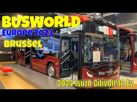 2024 Isuzu Citivolt 12 Ev Bus Interior and Exterior Busworld Europe 2023 Brussel