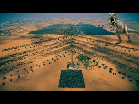 Can Humanity Army Defeat 20K T.Rex? Epic Battle Simulator UEBS 2