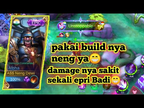 build dan emblem alpha paling sakit terbaru 2021 season 20