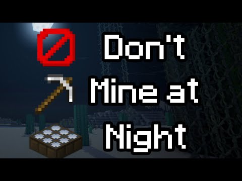 Don't Mine at Night but every line of the song is a Minecraft item