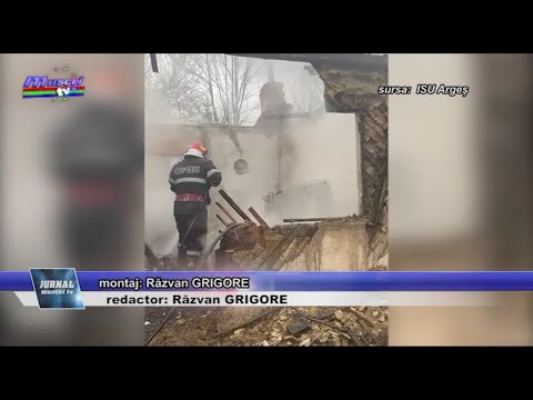 Jurnal MUSCEL TV 19.04.2021 Bărbat mort în propria locuință mistuită de flăcări