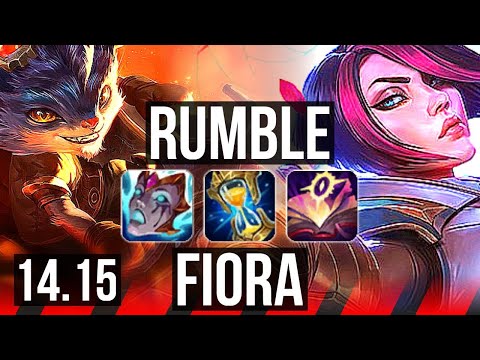 RUMBLE vs FIORA (TOP) | 1400+ games, Godlike, 8/2/3 | EUW Diamond | 14.15